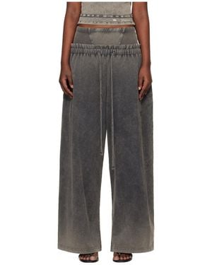 KNWLS Haze Wide-Leg Trousers - Grey