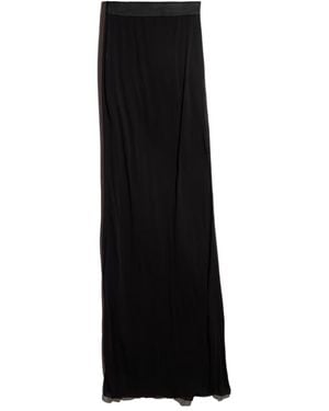 Gucci Viscose Crêpe Jersey Long Skirt - Black