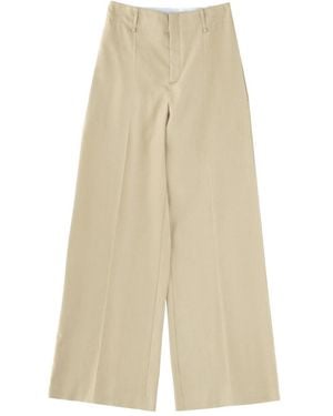Alysi Pleated Tailored Pants - Natural