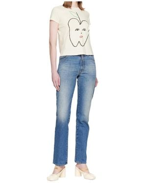 MM6 by Maison Margiela Slim 5-Pocket Jeans - Blue