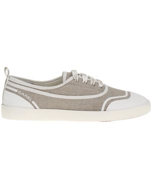CAREL PARIS Carel Round Toe Lace-Up Trainers - Grey