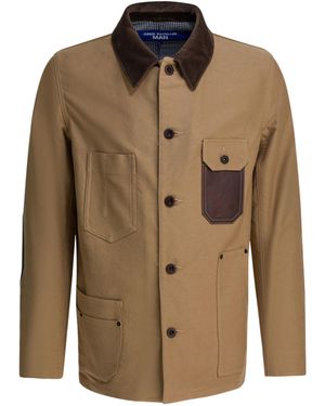 Junya Watanabe Contrast-Pocket Jacket - Brown