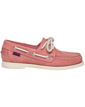 Sebago Round Toe Loafers - Pink