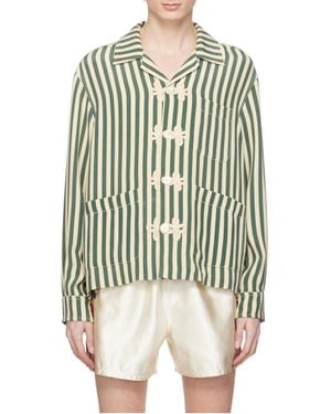 Bode Soda Stripe Trillium Shirt - Multicolor