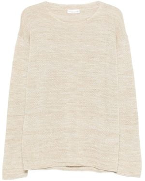 Roberto Collina Long-Sleeve Knit Top - Natural