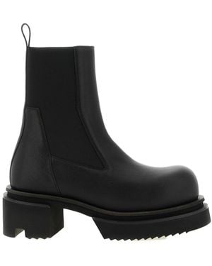 Rick Owens Beatle Bogun Ankle Boots - Black