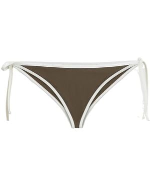 Brunello Cucinelli Self-Tie Bikini Bottoms - Grey