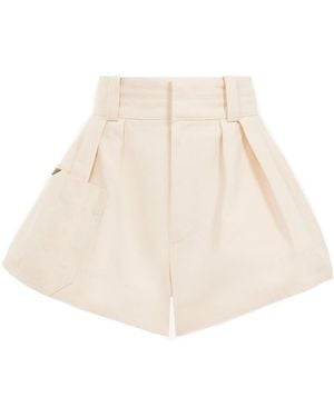 Chloé Chloé High-Waisted Mini Shorts - Natural