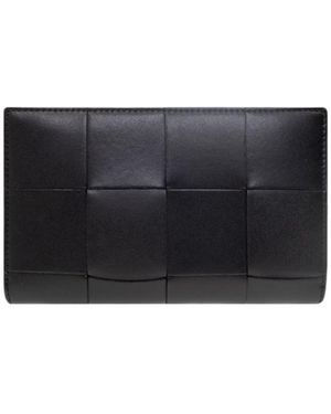 Bottega Veneta Cassette Zip Around Wallet - Black