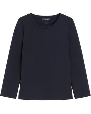 Max Mara Scuba Jersey T-Shirt - Blue