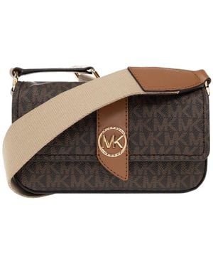 MICHAEL Michael Kors Greenwhich Monogram-Print Leather Tote Bag - Brown