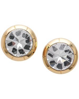Alessandra Rich Bijoux Crystal Stud Earrings - White