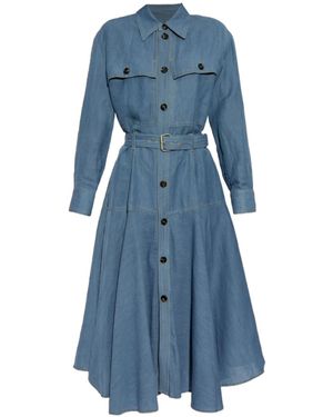 Bottega Veneta Shirt Dress - Blue