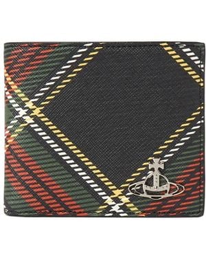 Vivienne Westwood Tartan-Plaid Cardholder - Black