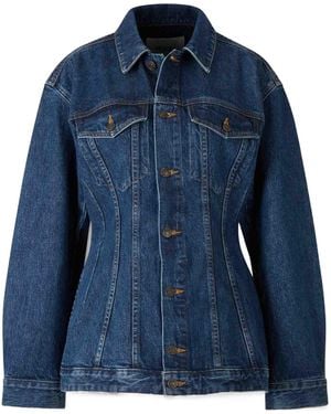 Agolde Waist-Cinching Jacket - Blue