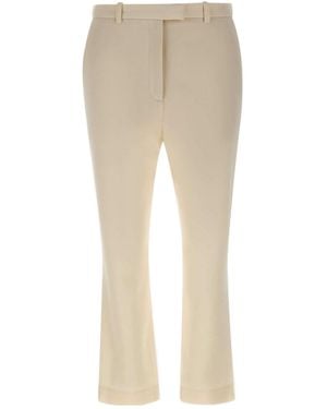 Loulou de Saison Carlo Cropped Straight Trousers - Natural