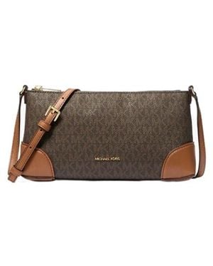 Michael Kors Monogrammed Shoulder Bag - Brown