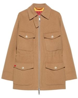 MAX&Co. Double-Woven Wool Field Jacket - Brown