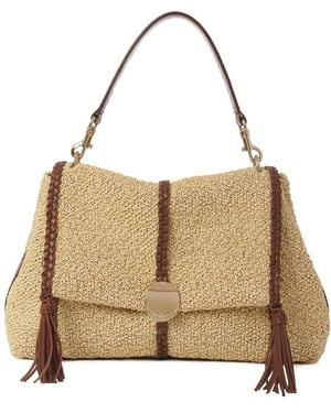 Chloé Chloé Penelope Medium Shoulder Bag - Natural