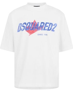 DSquared² Printed T-Shirt - White