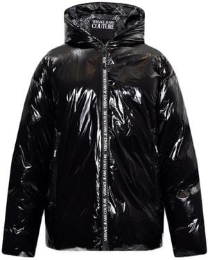Versace Jeans Couture High-Shine Padded Jacket - Black