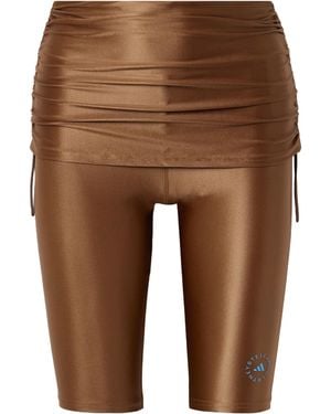 adidas By Stella McCartney Layered Shorts - Brown