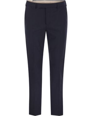 PT01 Pt Torino Dieci Stretch Trousers - Blue
