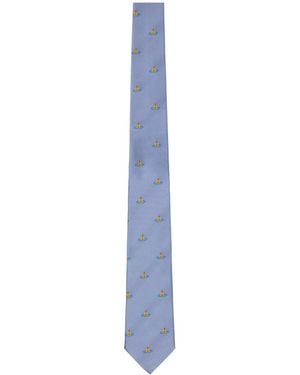 Vivienne Westwood Mini Orb Tie - Blue
