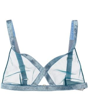 Tom Ford Sleeveless Tulle Top - Blue