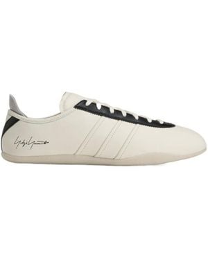 Y-3 Tokyo Signature-Print Low-Top Trainers - Natural