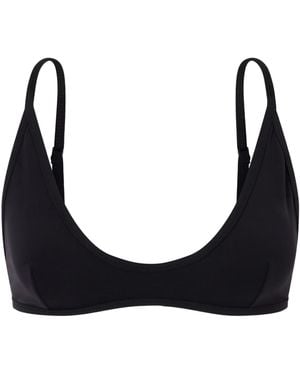 TOTEME Scoop Triangle Bikini Top - Black