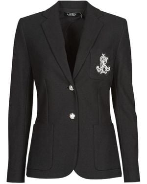 Ralph Lauren Lauren Logo Embroidered Tailored Blazer - Black