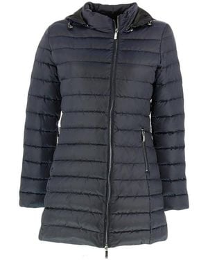 Armani Jeans Quilted Down Jacket - Blue