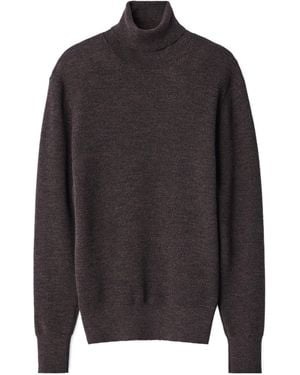 Lemaire Mouline Turtleneck Knitted Jumper - Black