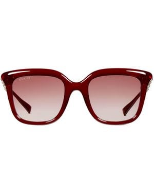Gucci Square Frame Sunglasses - Pink