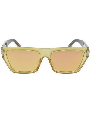 Givenchy Eyewear Rectangle Frame Sunglasses - Metallic