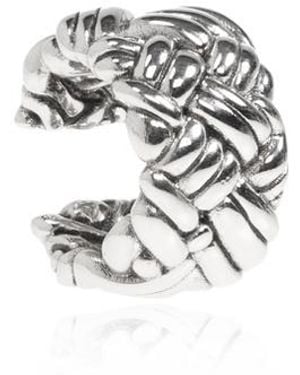 Bottega Veneta Ring Ear Clip - White