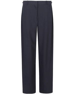 The Row Casual Pants With Belt Loops - Blue