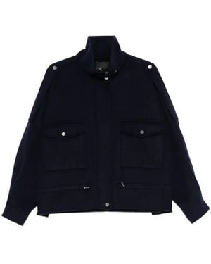 Pinko Flap-Pocket Button-Fastening Jacket - Blue