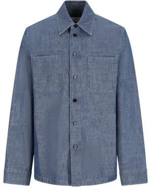 Jil Sander Buttoned Long-Sleeved Shirt - Blue