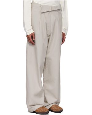 Kiko Kostadinov Navin Wide Leg Trousers in Black for Men | Lyst