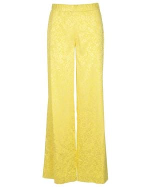 P.A.R.O.S.H. Logo Casual Trousers - Yellow