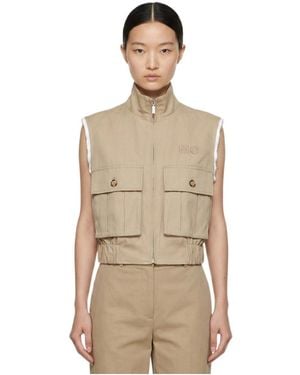 Marissa Chiara Sleeveless Vest - Natural