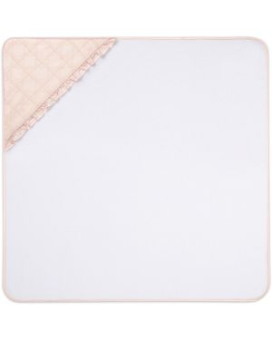 Dior Hooded Baby Towel - White