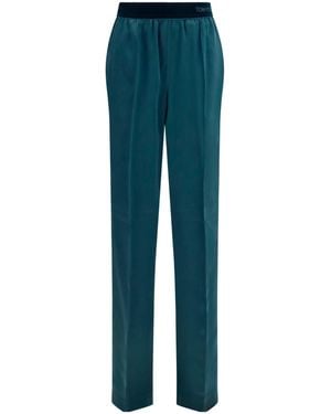 Tom Ford Elastic-Waist Casual Pants - Blue