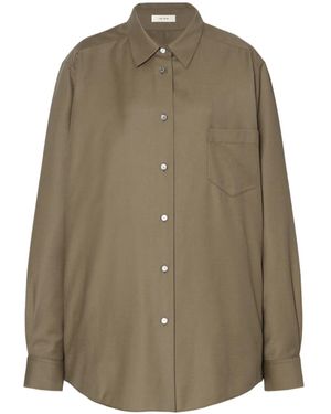The Row Pino Long-Sleeved Shirt - Green
