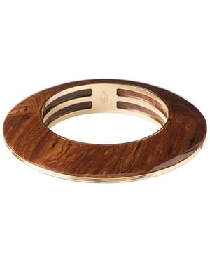Jacques Marie Mage Plated Bangle - Brown