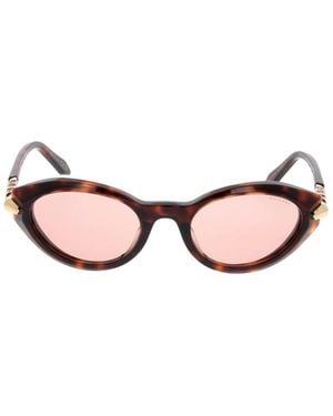 BVLGARI Bulgari Oval Frame Sunglasses - Pink