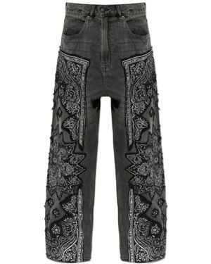 R13 Belt Loop Jeans - Grey