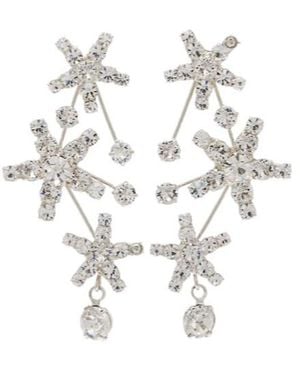 Jennifer Behr Azar Embellished Earrings - White